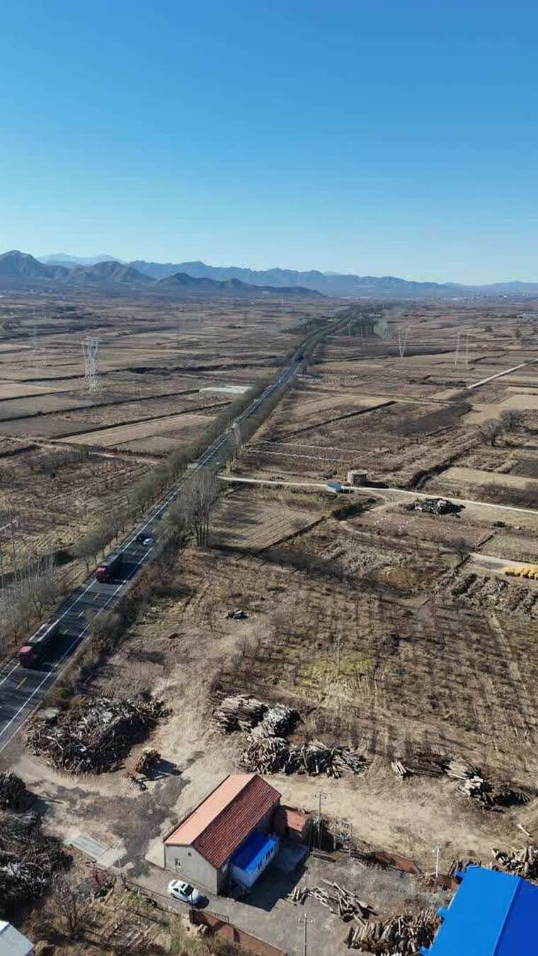 乡村田野公路航拍素材