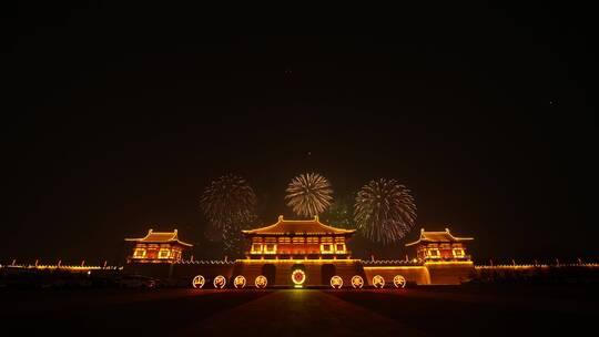 洛阳定鼎门元宵节音乐焰火晚会