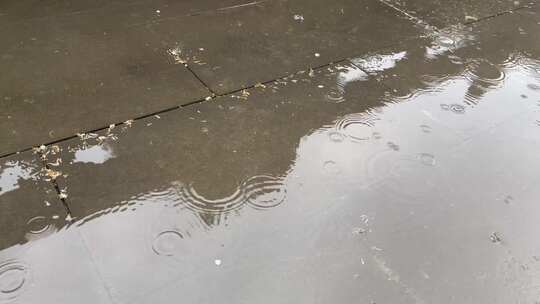 下雨天雨滴