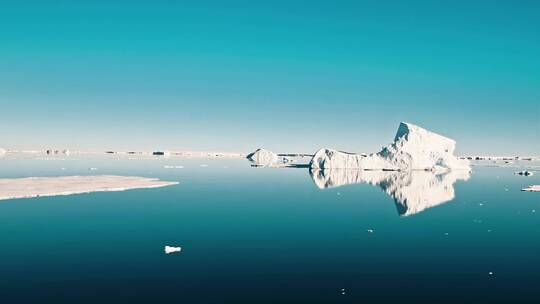 冰山融化景观视频素材模板下载