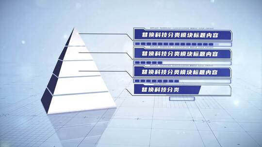 345块立体金字塔层级分类模块