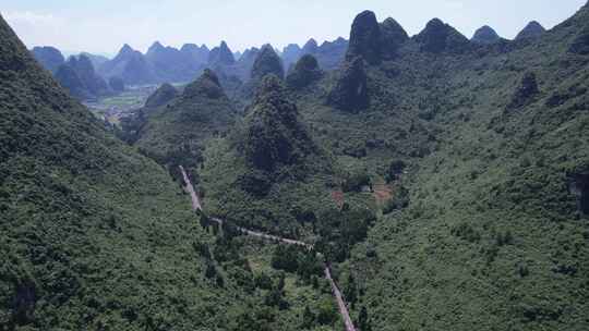 桂林杨堤风景区航拍