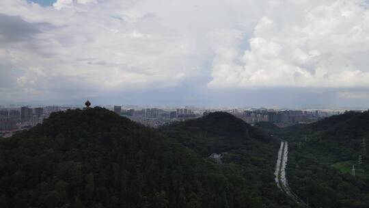 东莞市区远景航拍