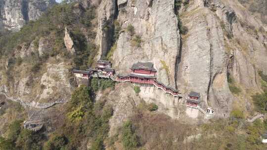 杭州建德大慈岩悬空寺寺庙主体