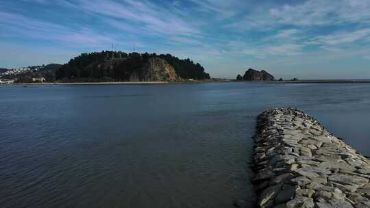 智利，无人机，海岸线，海岸