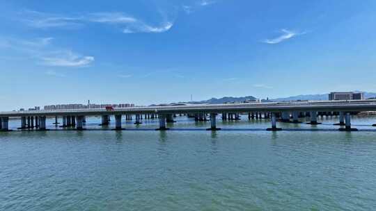 青岛胶州湾跨海大桥航拍视频素材模板下载