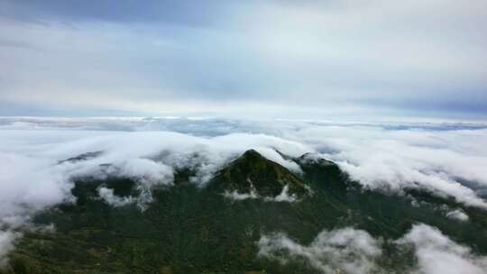 云海云雾缭绕大好河山自然风光