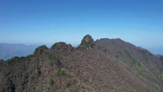 陕西南宫山4A景区自然风光航拍视频