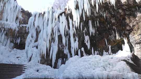 冰瀑 瀑布 沕沕水景区冰瀑 景点