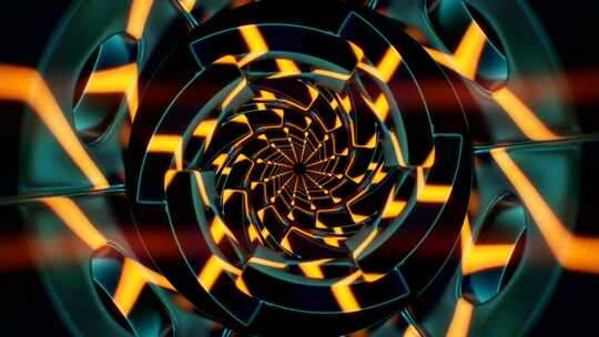 未来炫目隧道环路