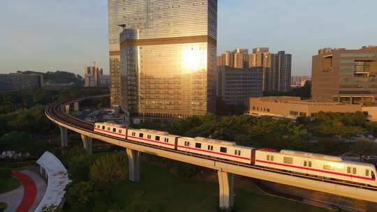 城市地铁轻轨交通摄影升格