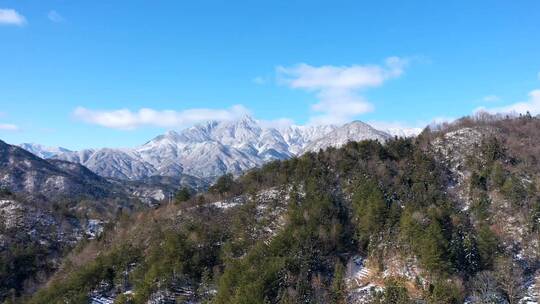 雪山航拍延时素材