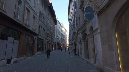 欧洲瑞士街道街景