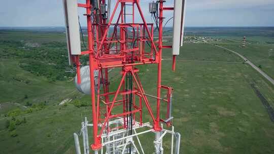 5G和4G网络电信塔、电信基站