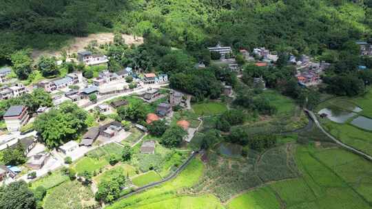 大山农村大自然风景航拍连南