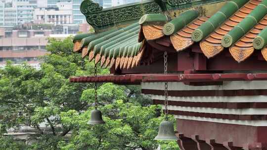 广东省广州市越秀区六榕寺塔近景细节特写