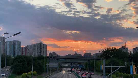 2023夏季北京6月天空夕阳晚霞