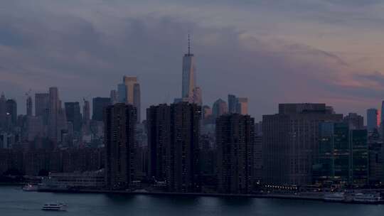 纽约曼哈顿世界贸易中心视频素材模板下载