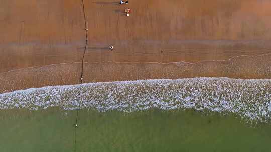 福建省漳州市东山岛沙滩海滩海岸线航拍视频素材模板下载