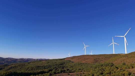 4K绿色能源清洁能源风力发电风电场视频素材模板下载