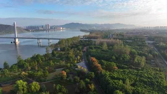 浙江富阳富春江 洋浦湿地 生态公园