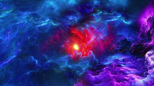 抽象宇宙旋转虫洞隧道太空星云动态视频背景