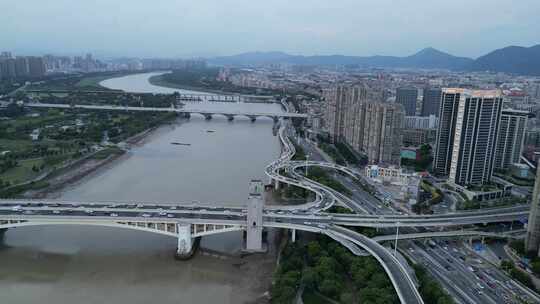 航拍福建泉州田安大桥