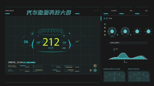 科技汽车大数据大屏AE模板文件夹