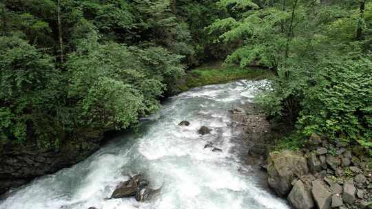 二郎山喇叭河航拍