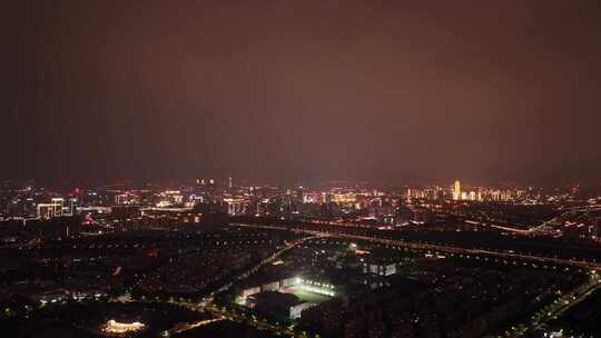 夜景城市高楼亮化12