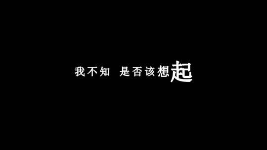 祁隆-找一个不伤心的理由dxv编码字幕歌词