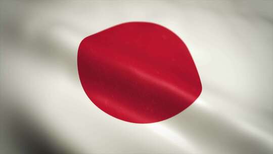 日本国旗动画视频素材模板下载