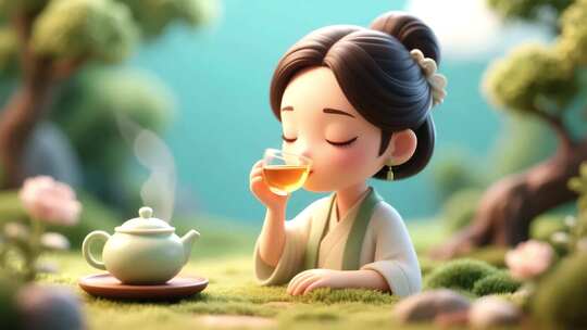 茶文化茶道中国传统茶叶文化3D动画