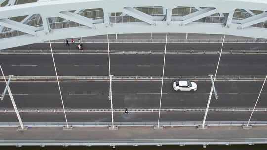 天津海河国泰桥特写城市建筑风光