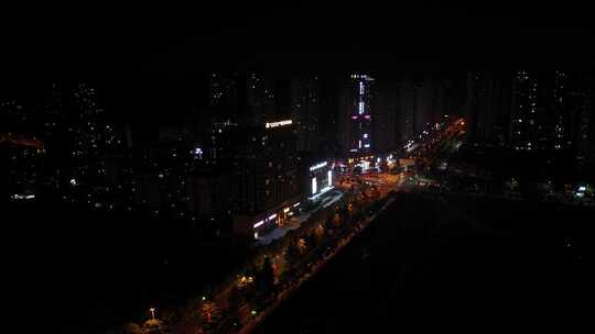 4K城市夜景 建筑 实拍