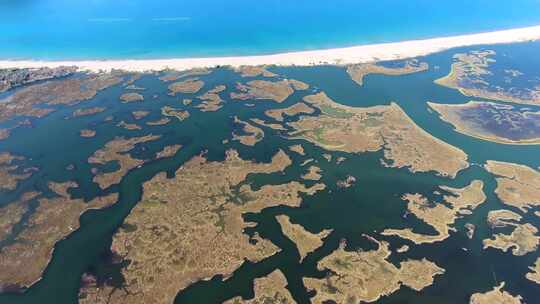 沼泽和湿地航拍