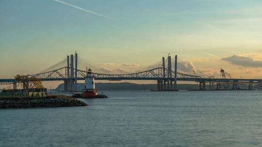 延时摄影跨海大桥景观