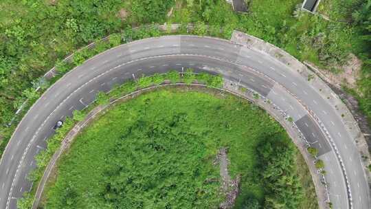 汽车航拍宣传片 路跑 山野