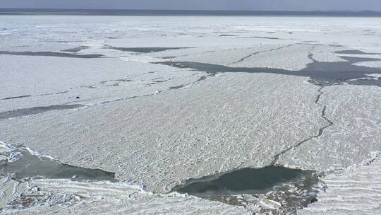 海冰航拍 气候变暖