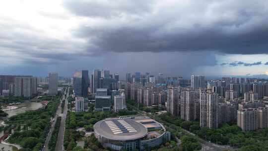 佛山局部暴雨航拍