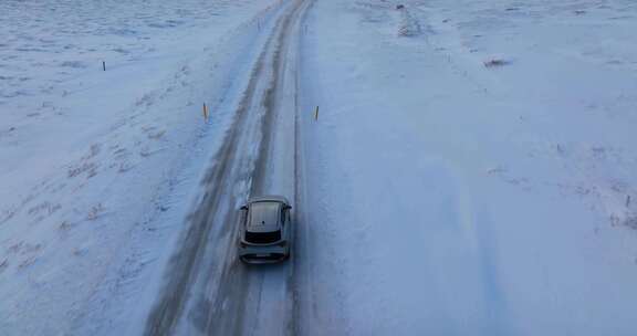 驾驶，汽车，雪，景观