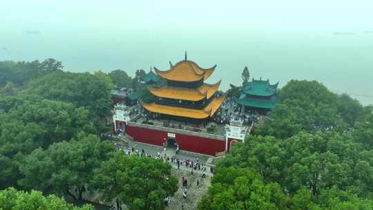 岳阳楼景区雾景