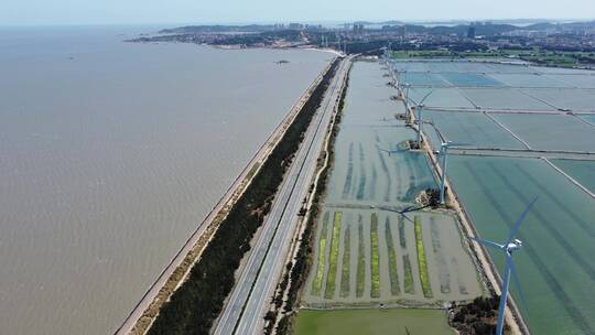 风电 高速公路 海边风电