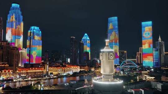 天津夜景灯光秀亮化最新版2025