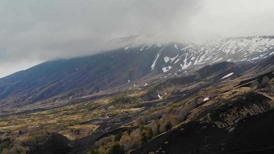 埃特纳火山，西西里岛，景观，意大利