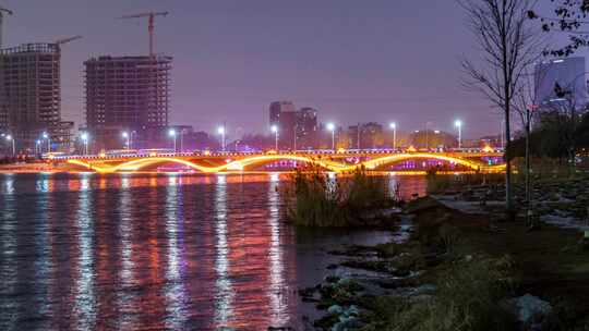 北京通州运河夜景