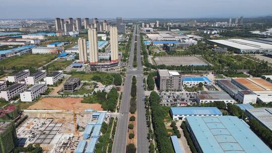 航拍湖北咸宁国家高新技术产业开发区