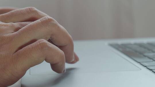 手指视频笔记本电脑触摸屏操控鼠标手指视频素材模板下载