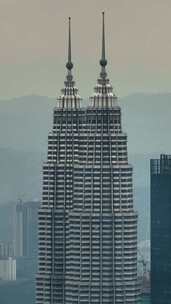 马来西亚吉隆坡市鸟瞰图