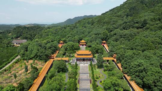 湖南常德夹山森林公园闯王陵夹山寺